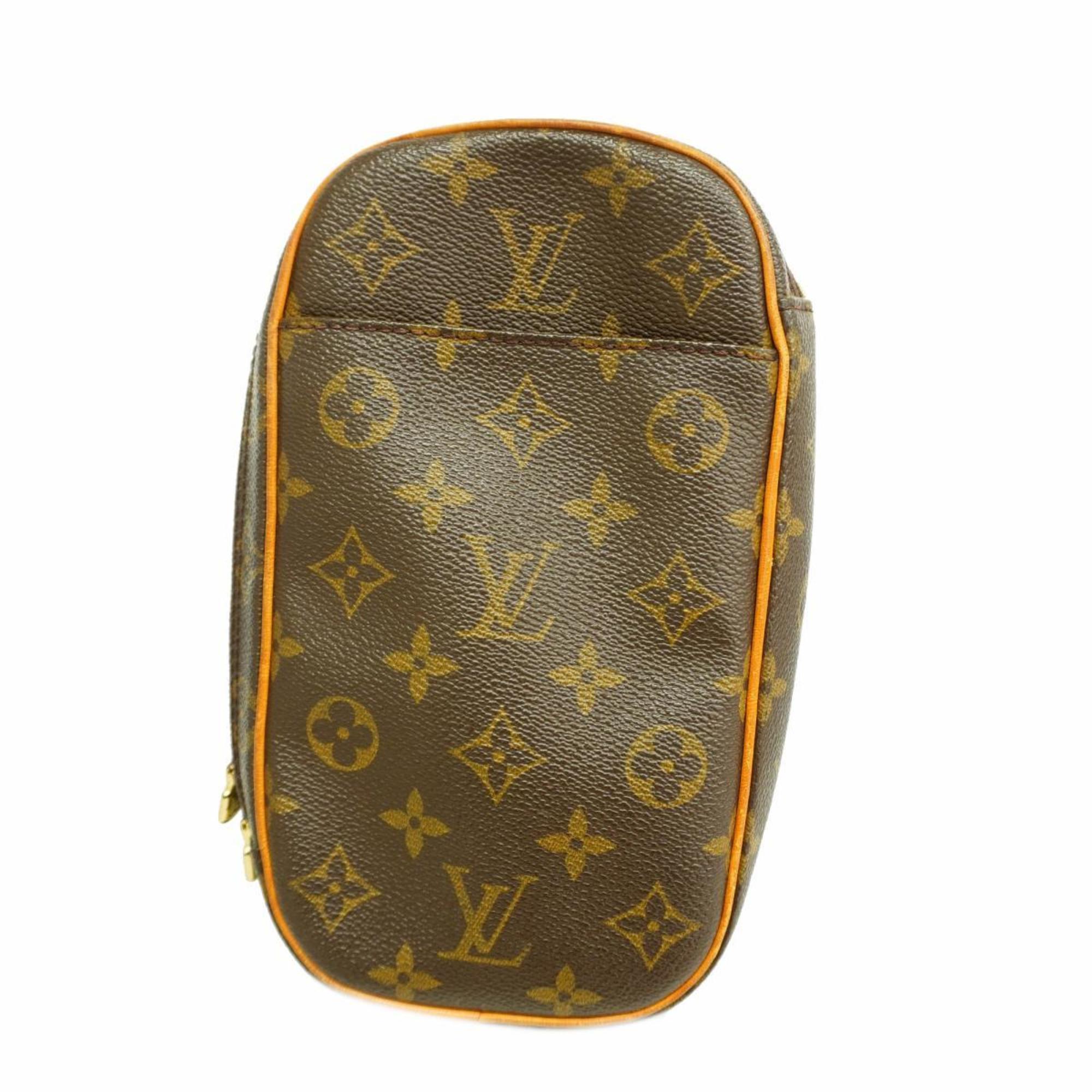 Louis Vuitton Body Bag Monogram Pochette Ganjou M51870 Brown Men's Women's