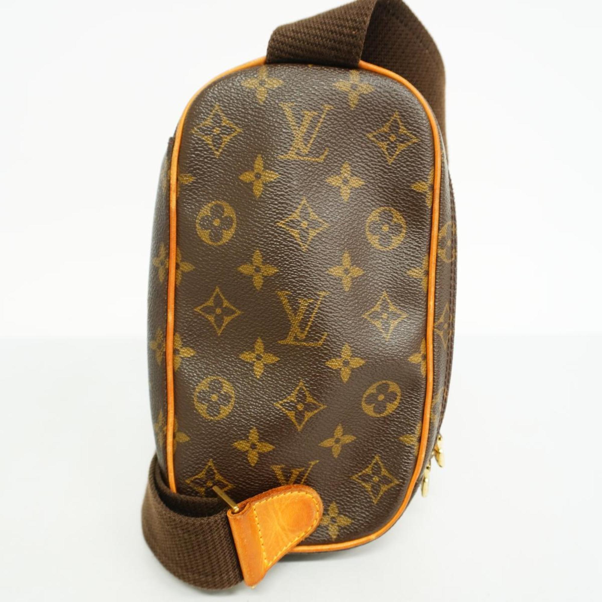 Louis Vuitton Body Bag Monogram Pochette Ganjou M51870 Brown Men's Women's