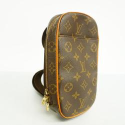 Louis Vuitton Body Bag Monogram Pochette Ganjou M51870 Brown Men's Women's