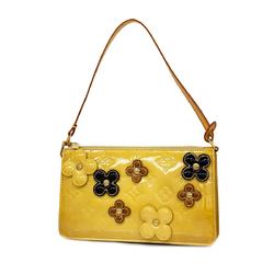 Louis Vuitton Pouch Vernis Flower Motif Lexington M92246 Beige Women's