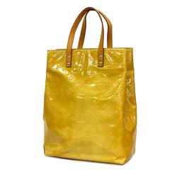 Louis Vuitton Tote Bag Vernis Reed MM M91141 Jaune Ladies