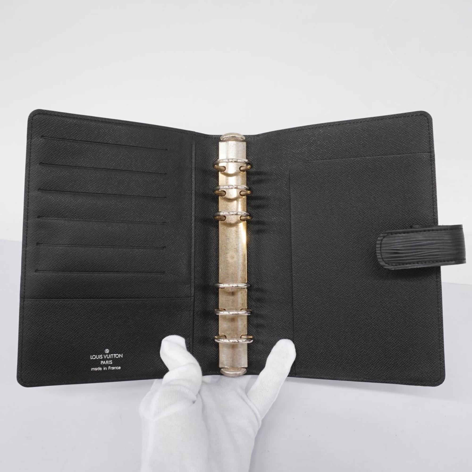 Louis Vuitton Notebook Cover Epi Agenda MM R20042 Noir Men's Women's