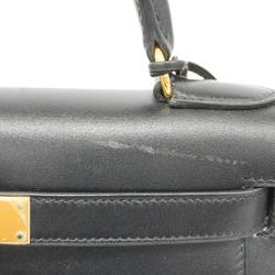 Hermes handbag Kelly 28 □C stamp Vache black ladies