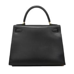 Hermes handbag Kelly 28 □C stamp Vache black ladies