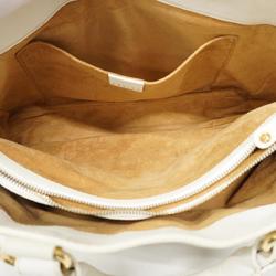 Celine handbag boogie bag leather white ladies