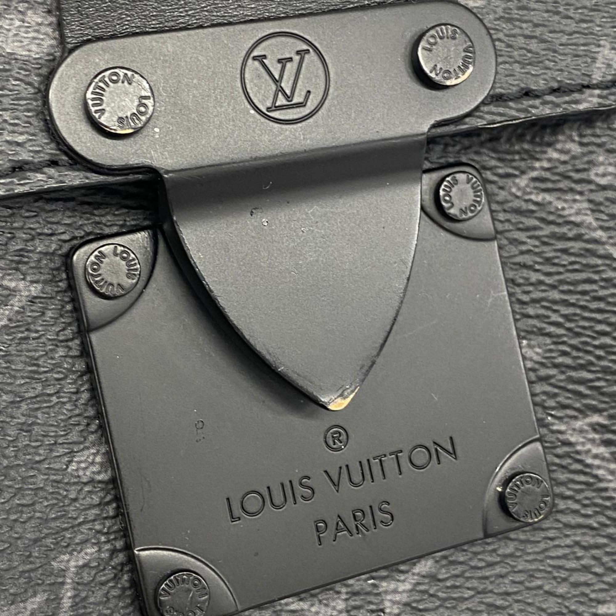 Louis Vuitton Shoulder Bag Monogram Eclipse S Lock Vertical Wearable Wallet M82252 Black Men's