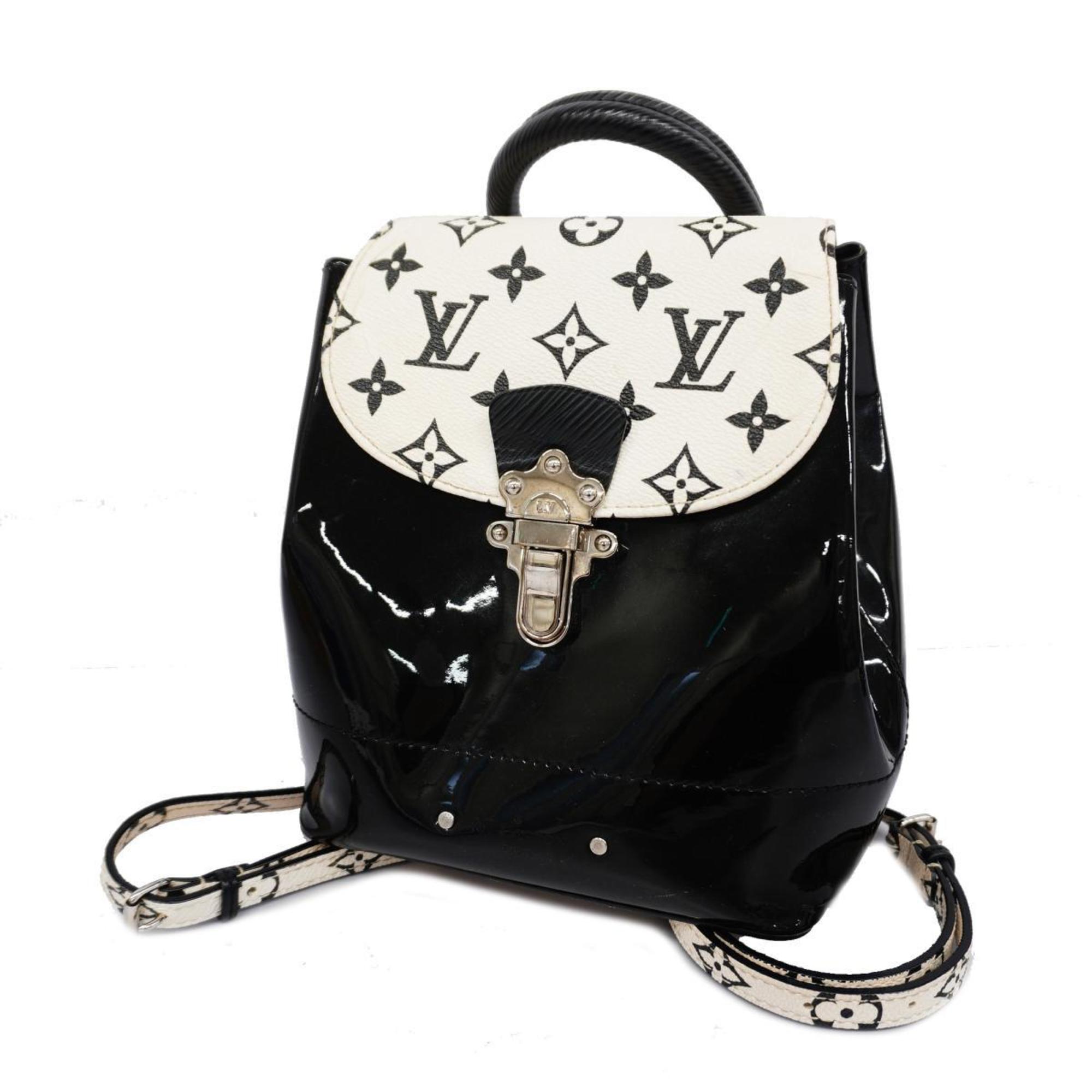 Louis Vuitton Backpack Monogram Vernis Hot Springs MINI M53637 Noir Ladies