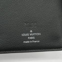 Louis Vuitton Long Wallet Taiga Portefeuille Brazza NM M30715 Grey Men's