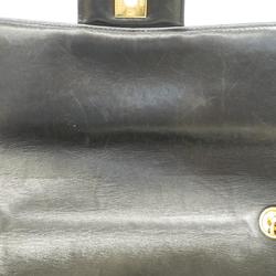 Chanel Shoulder Bag Deca Matelasse W Chain Lambskin Black Women's