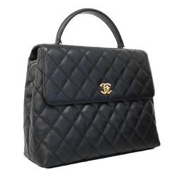 Chanel handbag Matelasse caviar skin black ladies