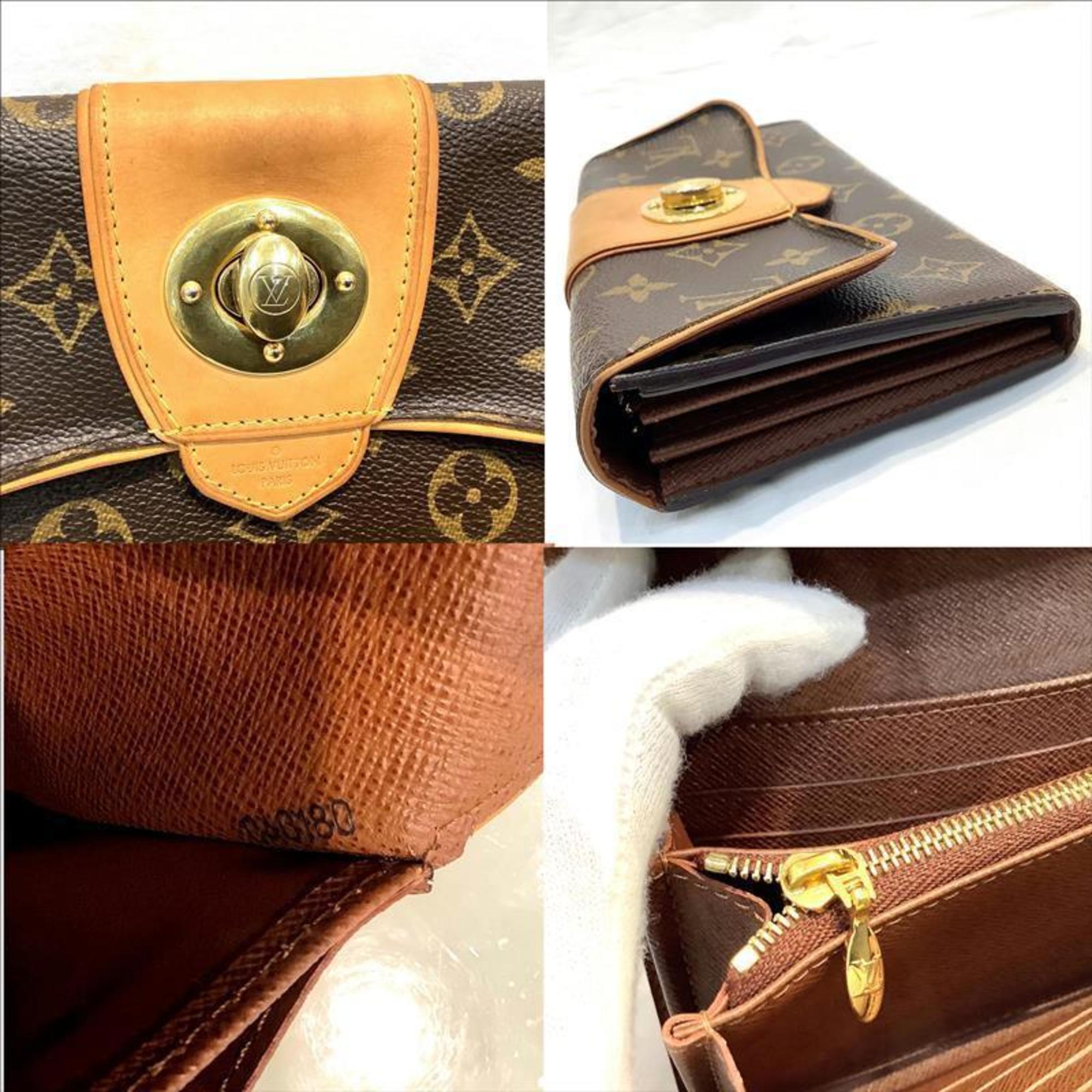 Louis Vuitton (LOUISVUITTON) Portefeuille Boetie Long Wallet Turnlock M63220 Monogram CA0180KB-8795