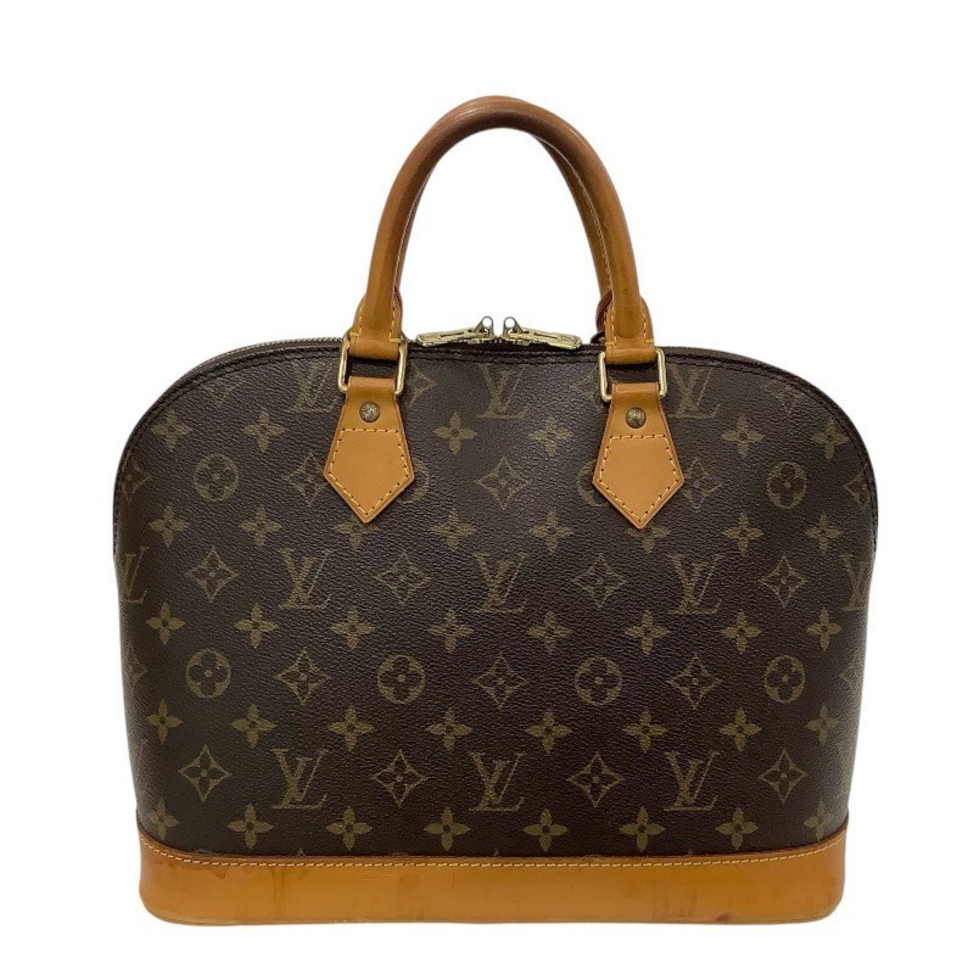 LOUIS VUITTON Monogram Alma M51130 VI1906 Handbag with Padlock (302 Padlock, 2 Keys) Stains KB-8834