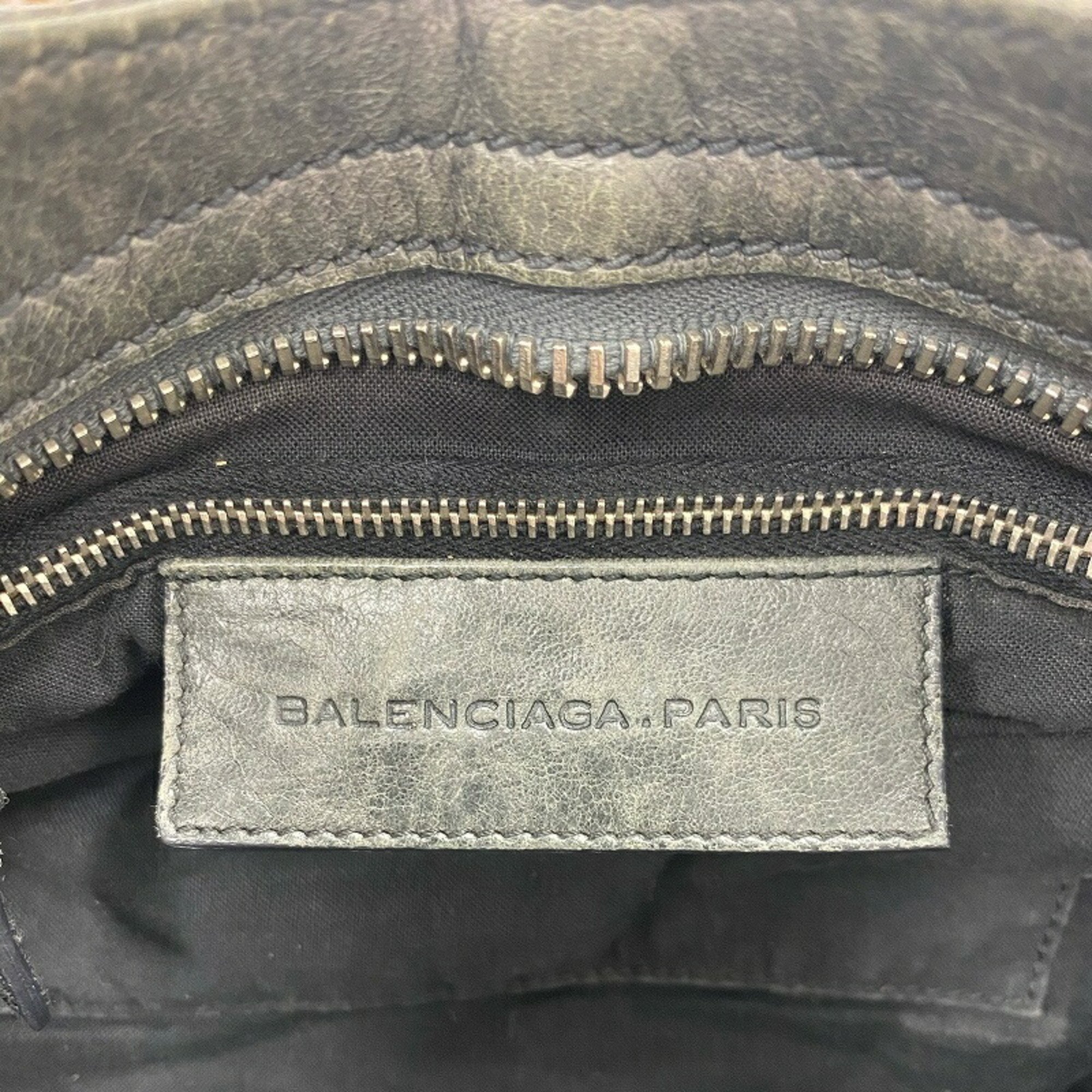 BALENCIAGA The Giant City Handbag 173084/502752 Moss Green JA-19391