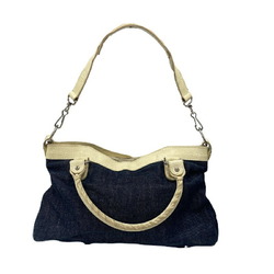 BALENCIAGA Denim x Leather The First Handbag 103208/213048 JA-19389