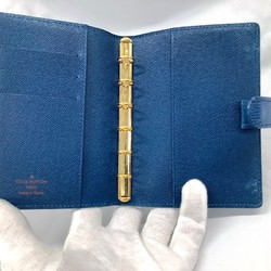 Louis Vuitton LOUIS VUITTON Agenda PM Notebook Cover R20055 Epi CA003 Blue 6 Holes MK-476