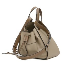 LOEWE Hammock Drawstring Small Shoulder Bag in Calfskin Sand Beige