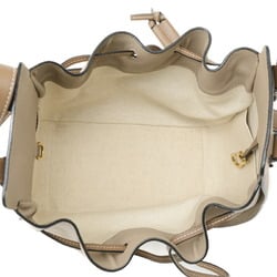 LOEWE Hammock Drawstring Small Shoulder Bag in Calfskin Sand Beige