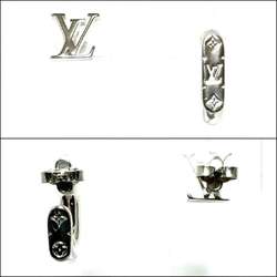 LOUIS VUITTON Men's Earrings Monogram Chain Asymmetrical