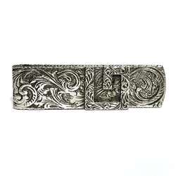 GUCCI Men's Money Clip Bill Arabesque Silver 925