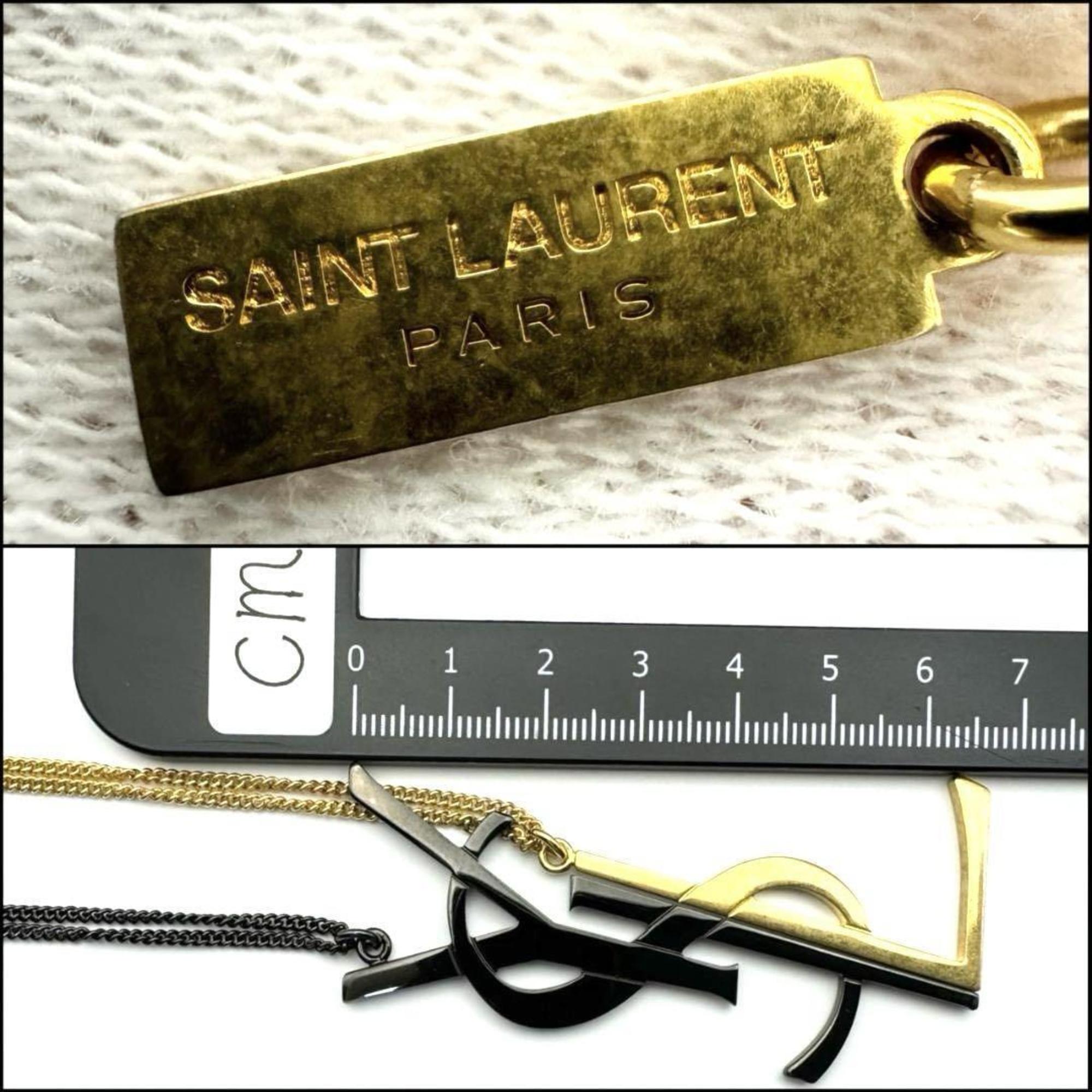 Yves Saint Laurent Saint Laurent SAINT LAURENT Women's Monogram Deconstructed Necklace Pendant