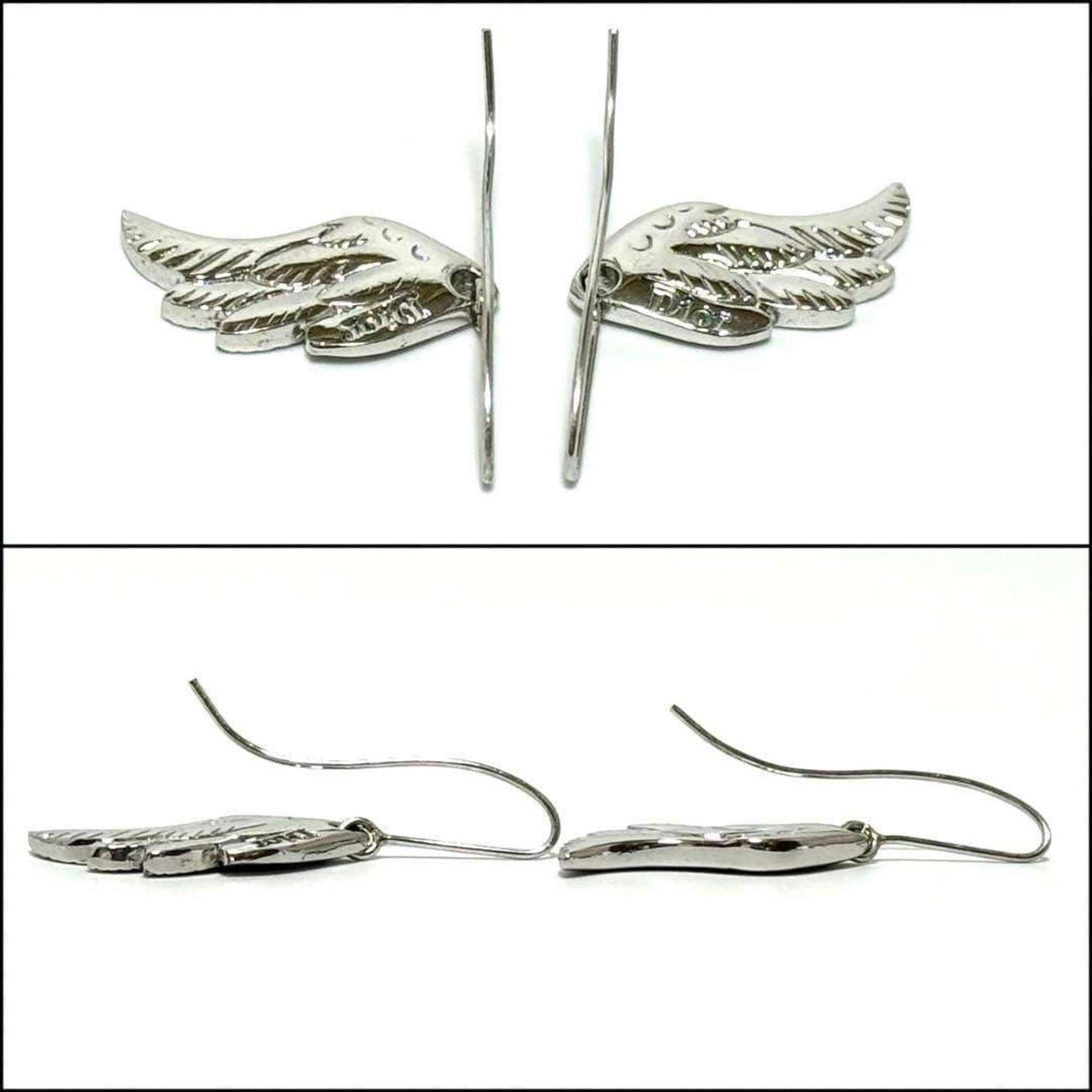 Christian Dior Dior Women's Earrings Hook Drop Feather