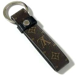 LOUIS VUITTON Men's Key Holder Ring LV Dragonne Leather