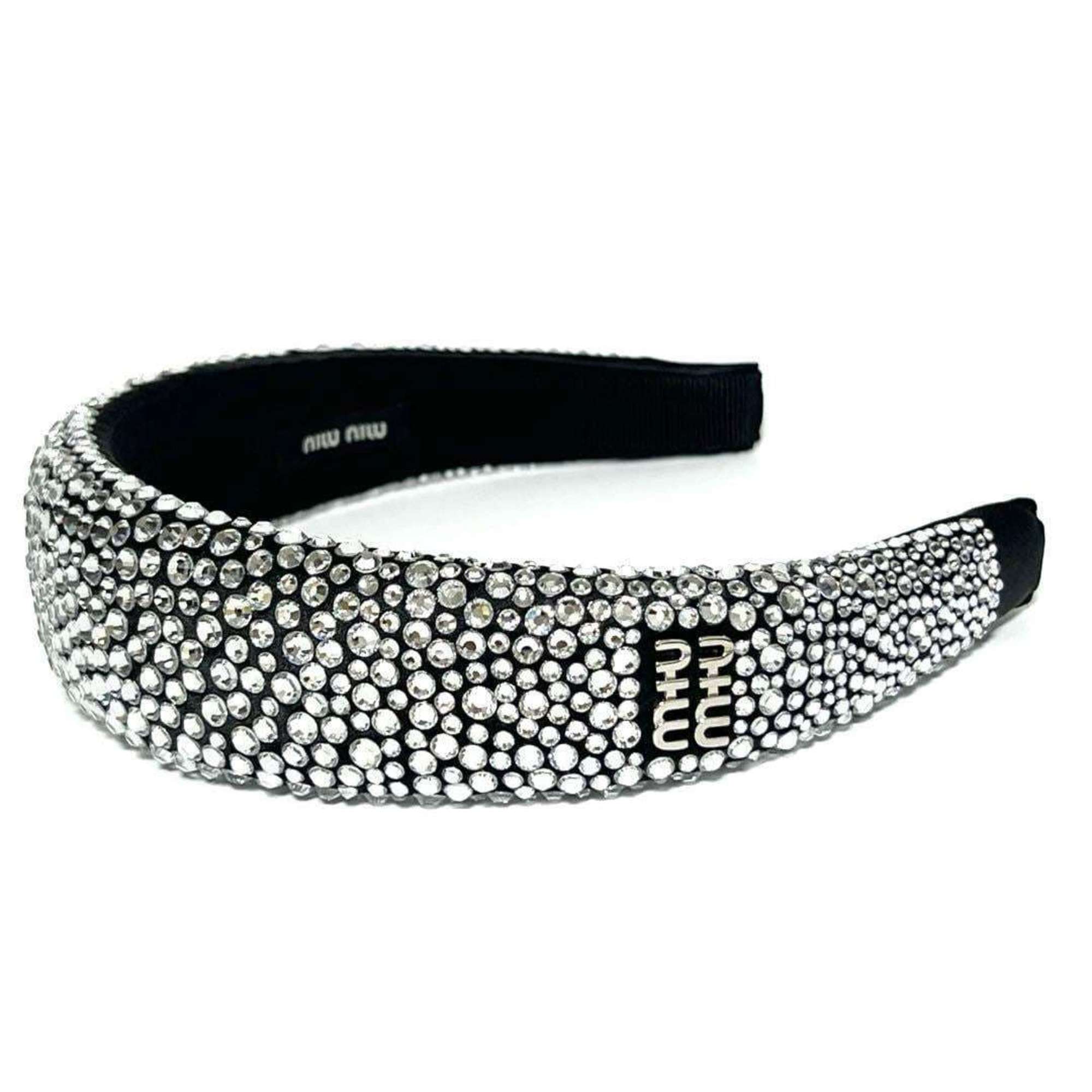 Miu Miu Miu Women's Duchess Beaded Trim Headband