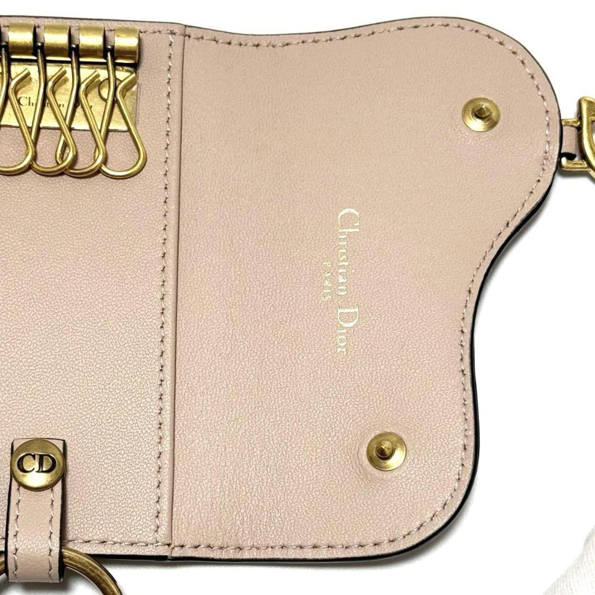 Dior Women's Saddle Key Case Leather