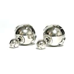 Christian Dior Dior Men's Tribal Earrings, Silver 925