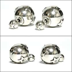 Christian Dior Dior Men's Tribal Earrings, Silver 925