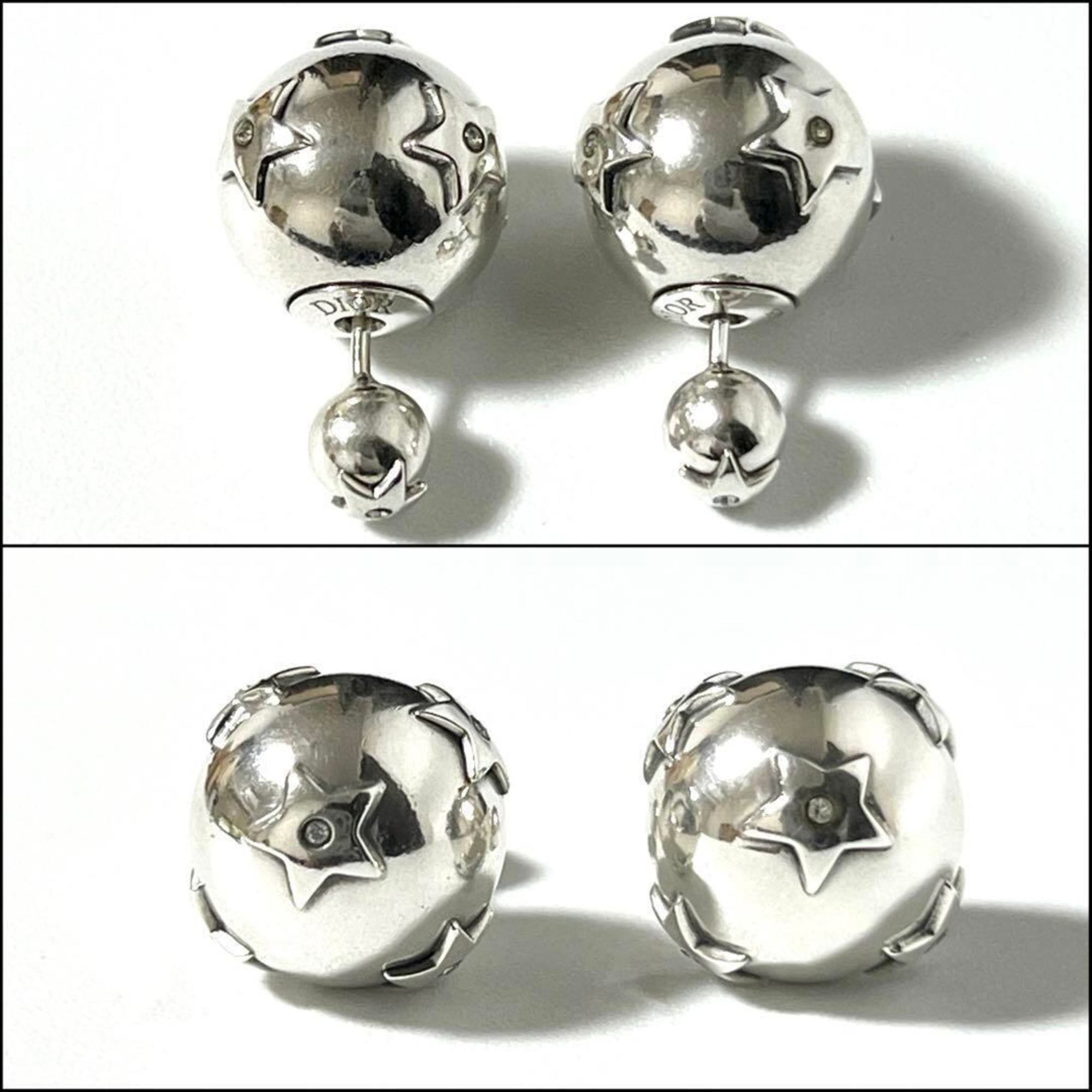 Christian Dior Dior Men's Tribal Earrings, Silver 925