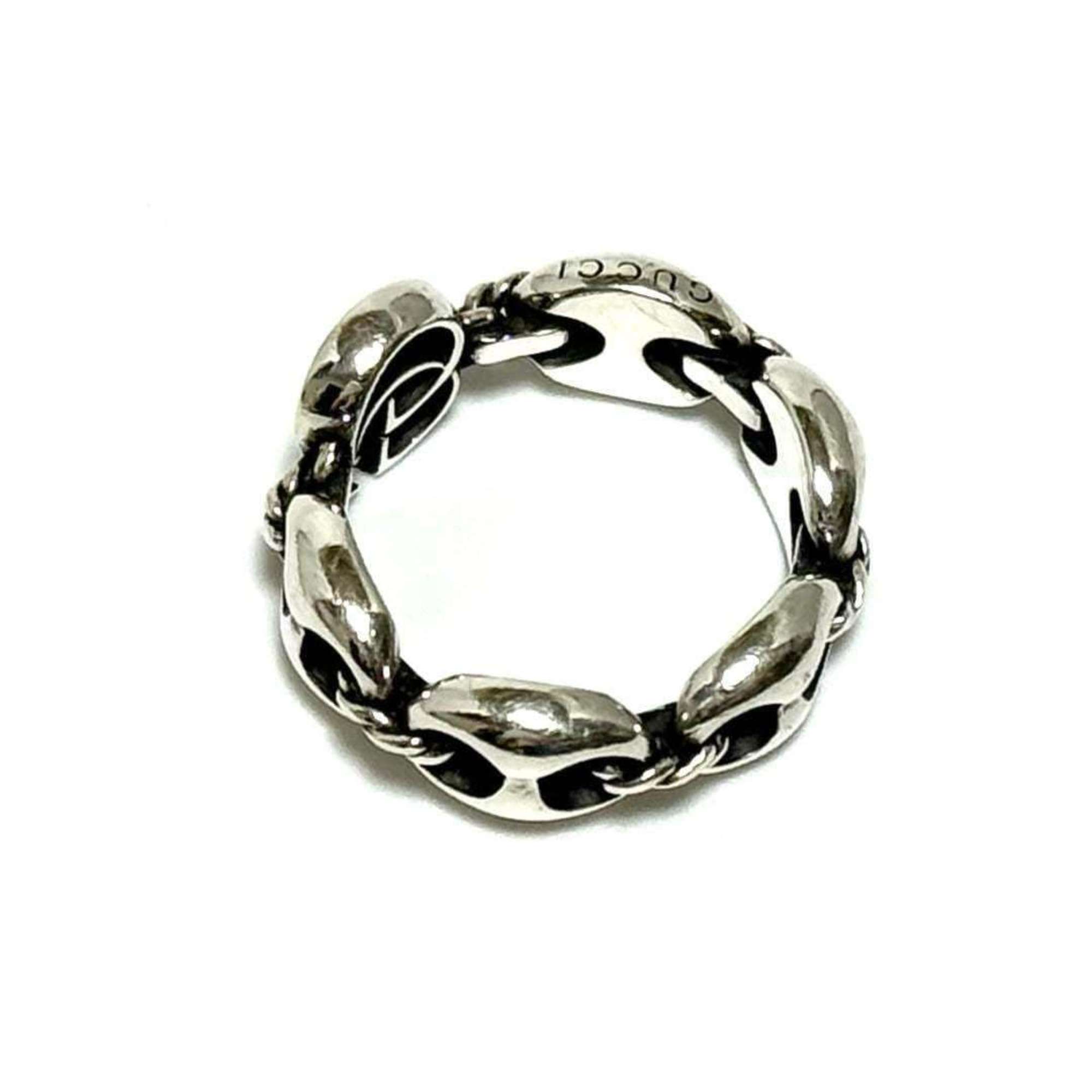 GUCCI Men's Anchor Chain Ring, Silver 925