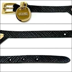 PRADA Women's Saffiano Triangle Bracelet Leather