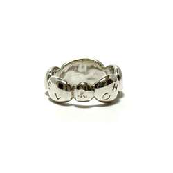 CHANEL Women's Logo Ring, Silver