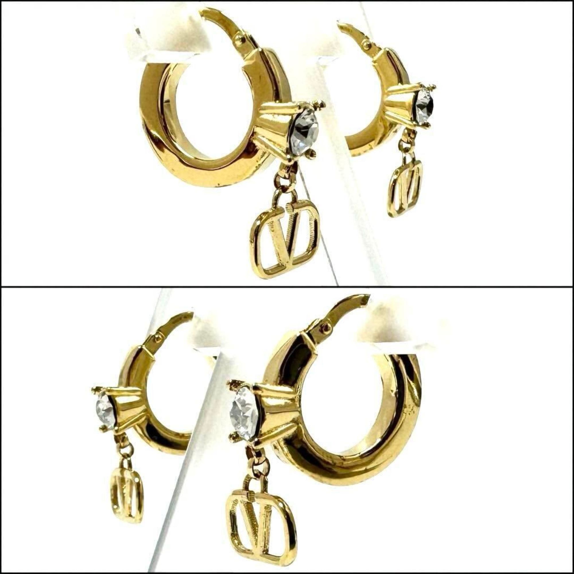 Valentino VALENTINO GARAVANI Women's Mini V Logo Signature Earrings