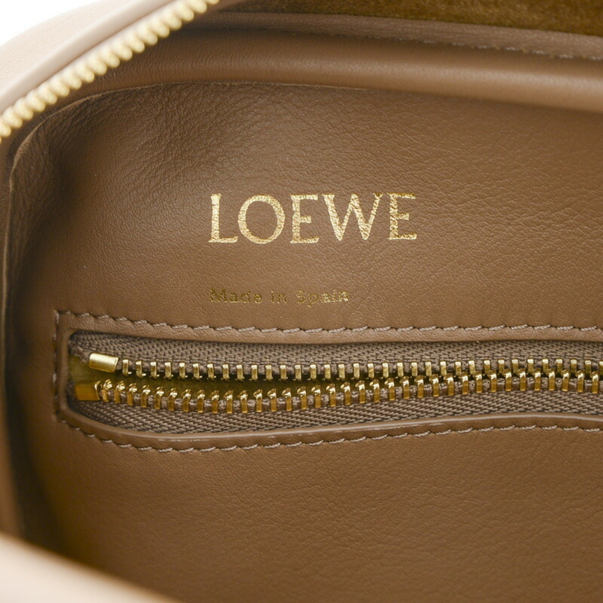 Loewe Amazona 19 Square Bag in Napa Calf and Mink Collar A039N10X03