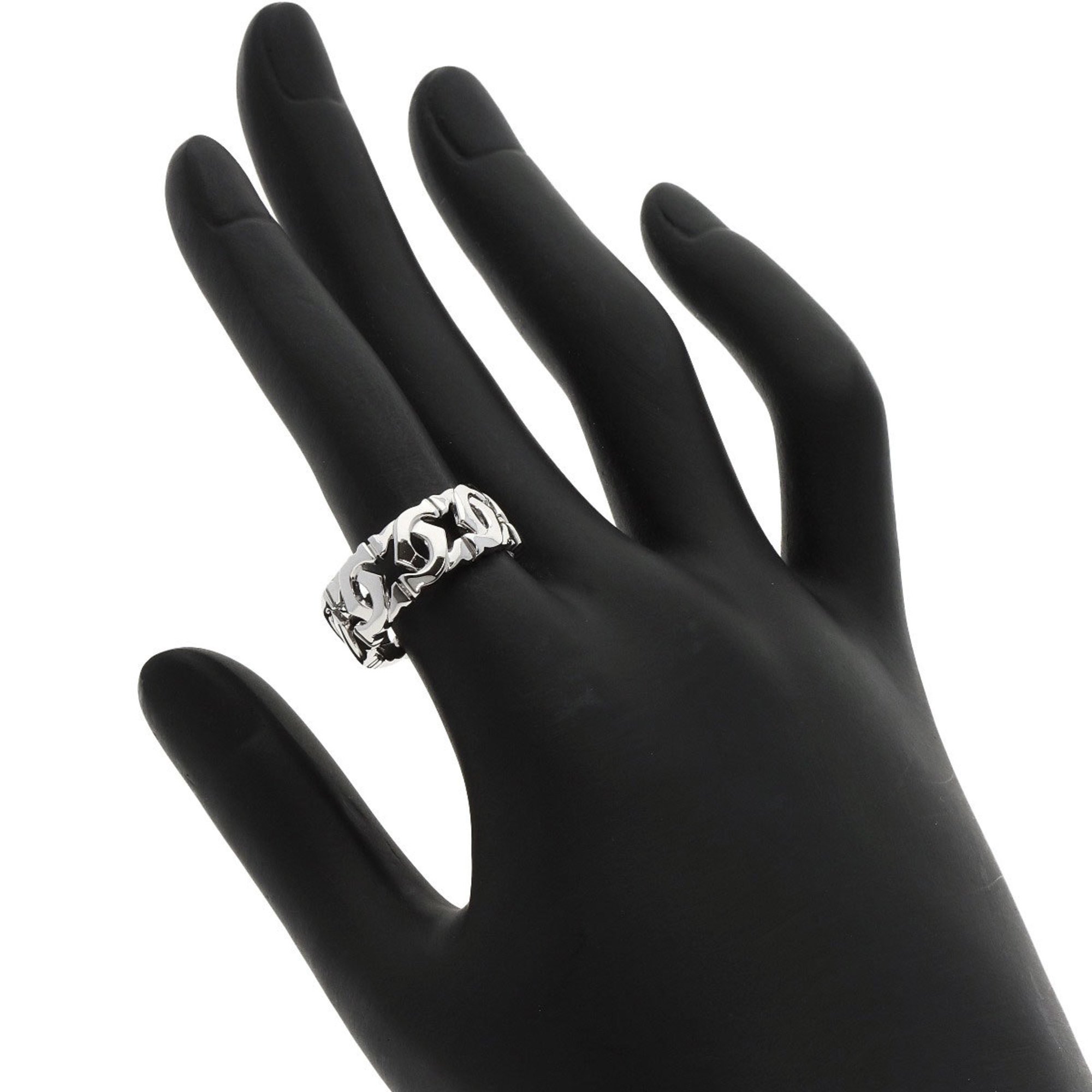 Cartier Entrelacé #55 Ring, 18K White Gold, Women's, CARTIER