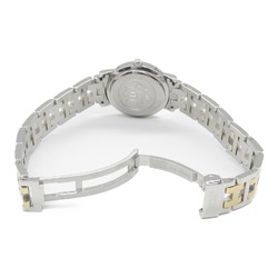 Hermes Clipper Watch, GP (Gold Plated), Stainless Steel, Women's, White, CL4.220