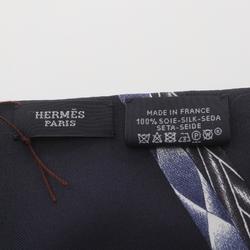 Hermes HERMES Twill-up Le Tour du Monde en 63 Cases Scarf Silk Women's Blue Multicolor