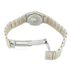 OMEGA Constellation 12P Diamond Watch, K18 (Yellow Gold), Stainless Steel, Diamond, Ladies, White, White Shell, 1262.75