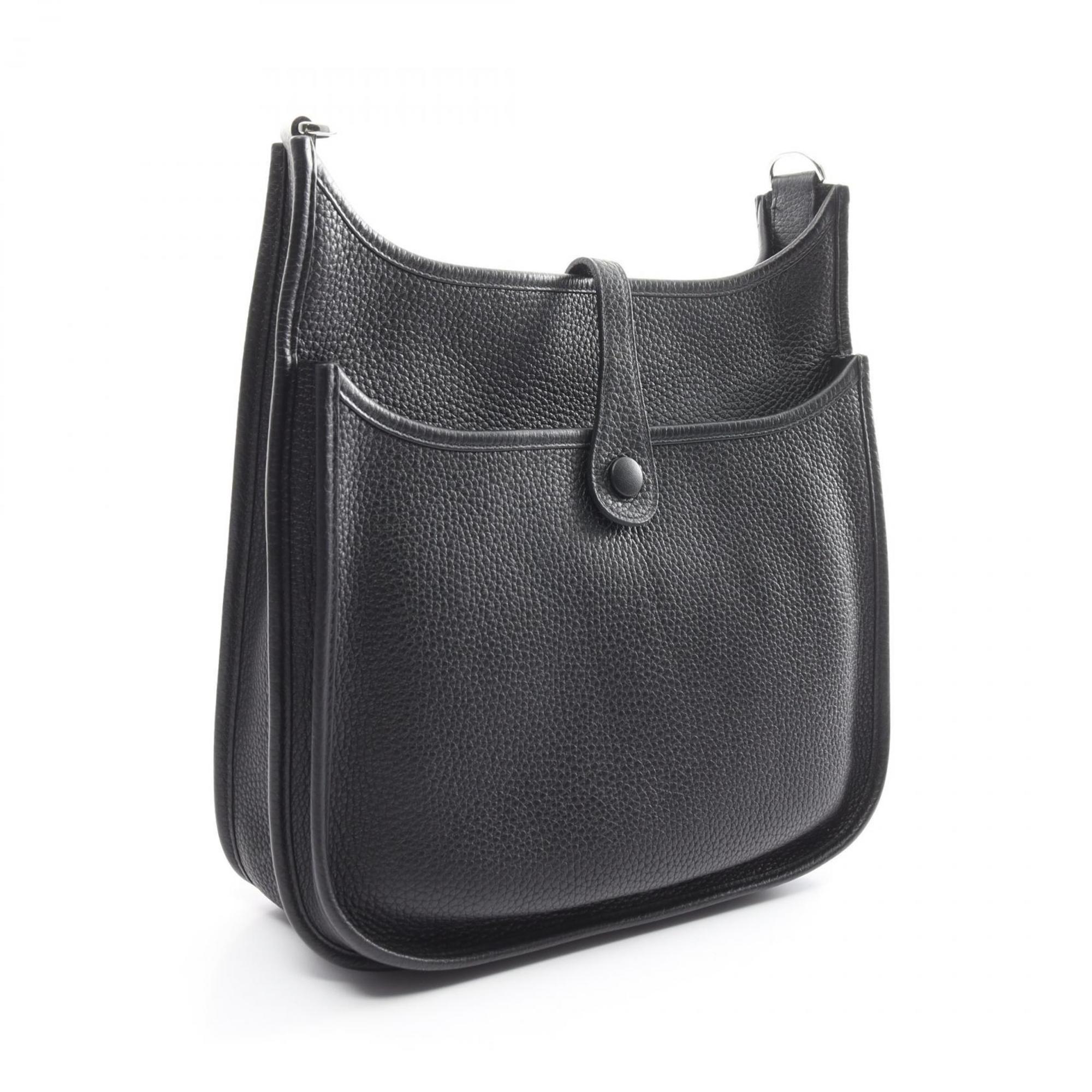 Hermes HERMES Evelyn 3 Trois PM Shoulder Bag Taurillon Clemence Women's Black