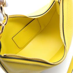 Valentino V Moon Shoulder Bag Leather Women's Yellow