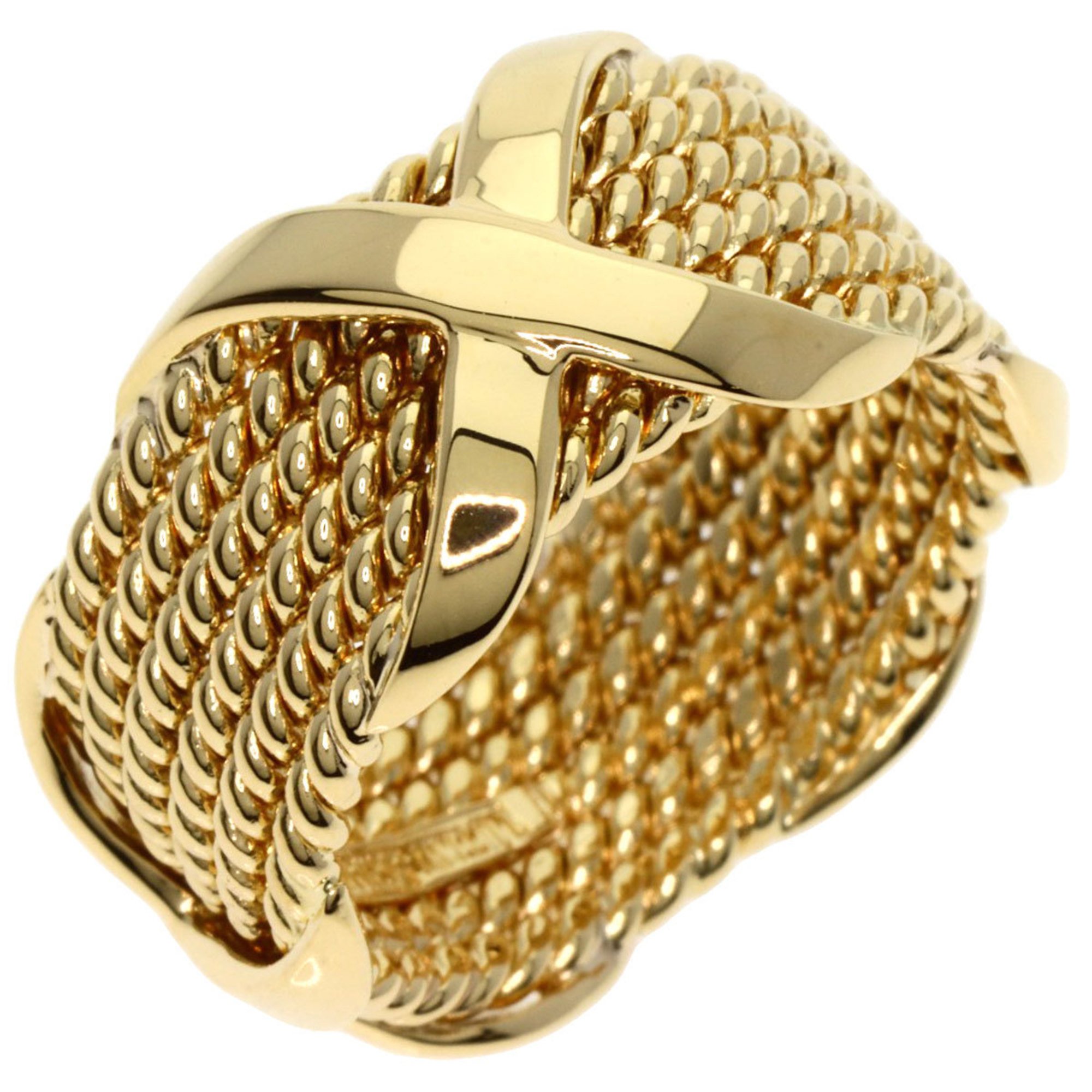 Tiffany Jean Schlumberger 6-row twisted rope ring, 18k yellow gold, for women, TIFFANY&Co.