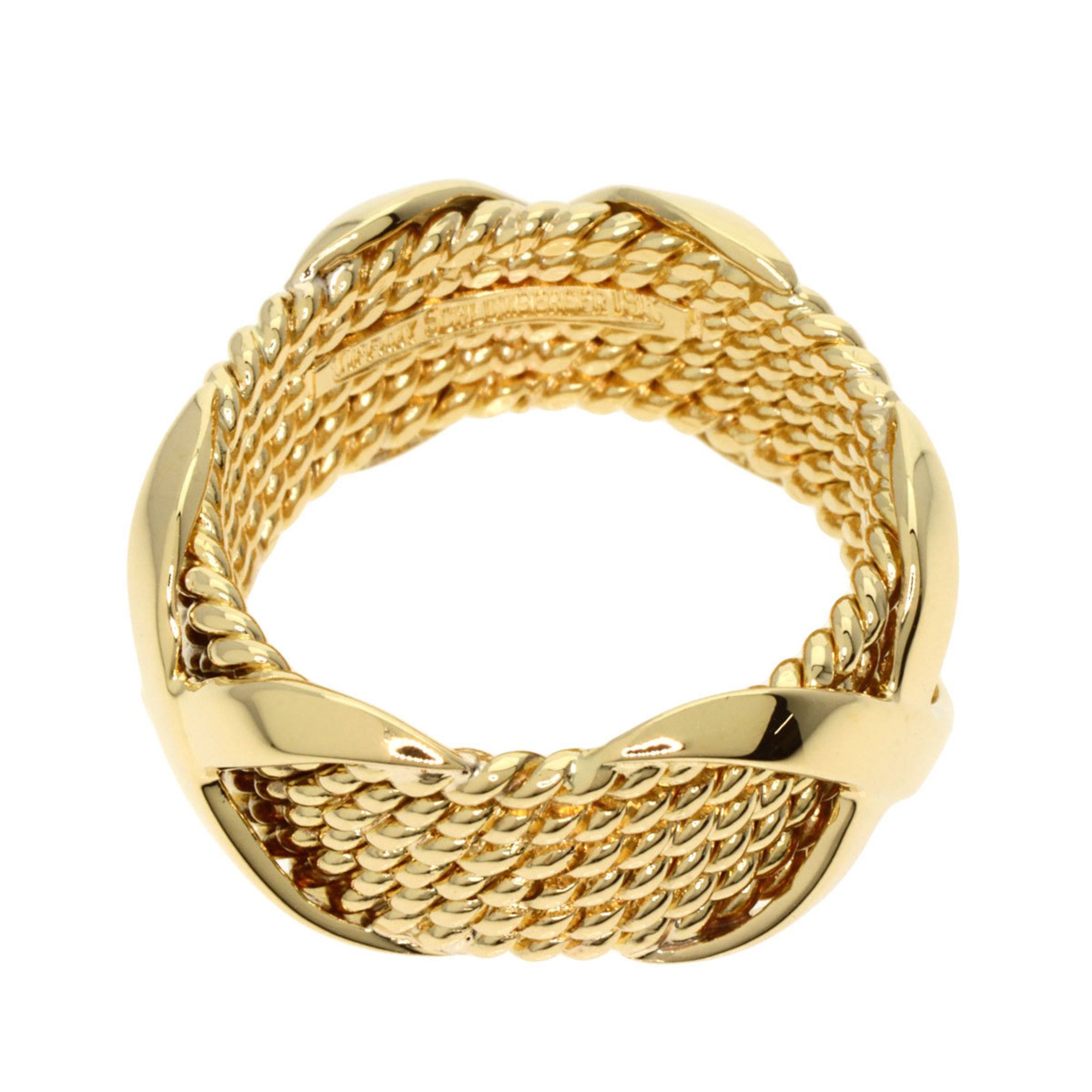 Tiffany Jean Schlumberger 6-row twisted rope ring, 18k yellow gold, for women, TIFFANY&Co.