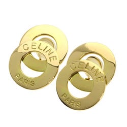 Celine Circle Motif Earrings in 18K Yellow Gold for Women CELINE