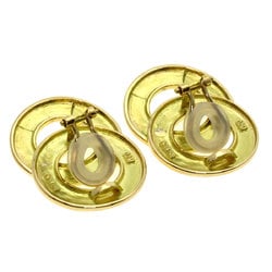 Celine Circle Motif Earrings in 18K Yellow Gold for Women CELINE