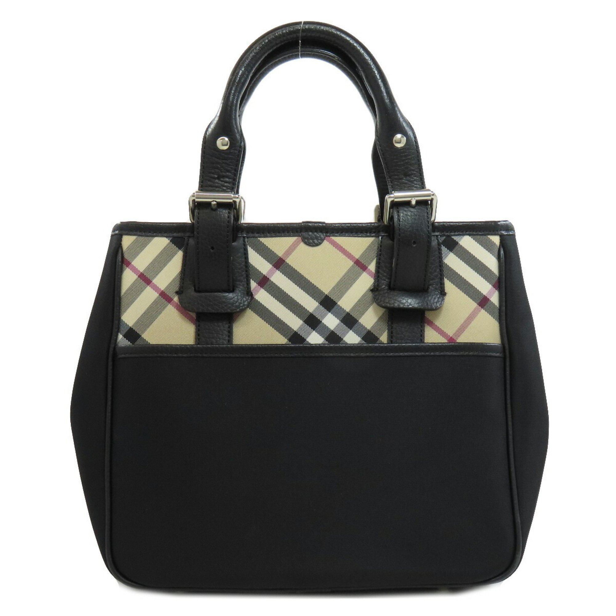 Burberry Nova Check Tote Bag Nylon Material Women's BURBERRY