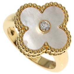 Van Cleef & Arpels Alhambra Diamond #46 Ring, 18K Yellow Gold, Women's,