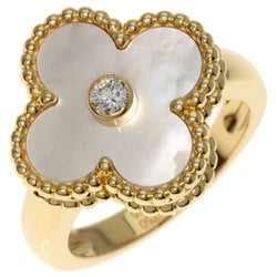 Van Cleef & Arpels Alhambra Diamond #46 Ring, 18K Yellow Gold, Women's,