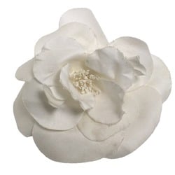 CHANEL Camellia Brooch Corsage White